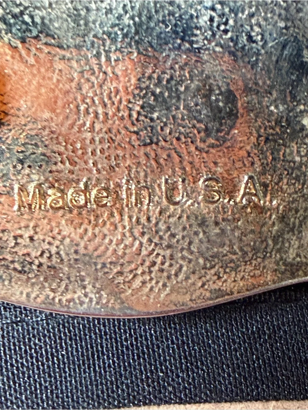 Vintage United States Air Force Western Belt Buckle USAF Enamel Made in USA